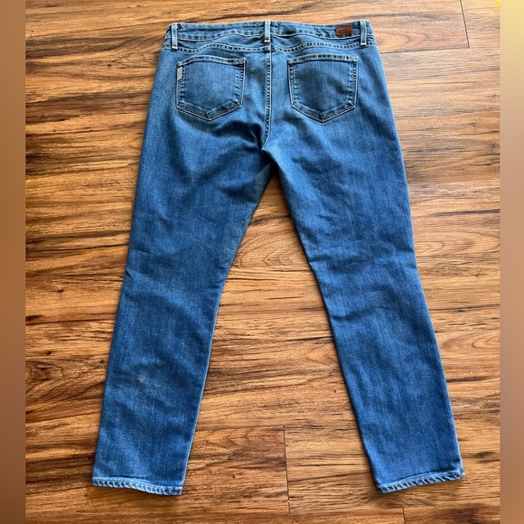 Paige Womens Jeans Size 32 Skyline Ankle Peg Medium Wash Stretch - Picture 3 of 9
